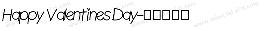 Happy Valentines Day字体转换